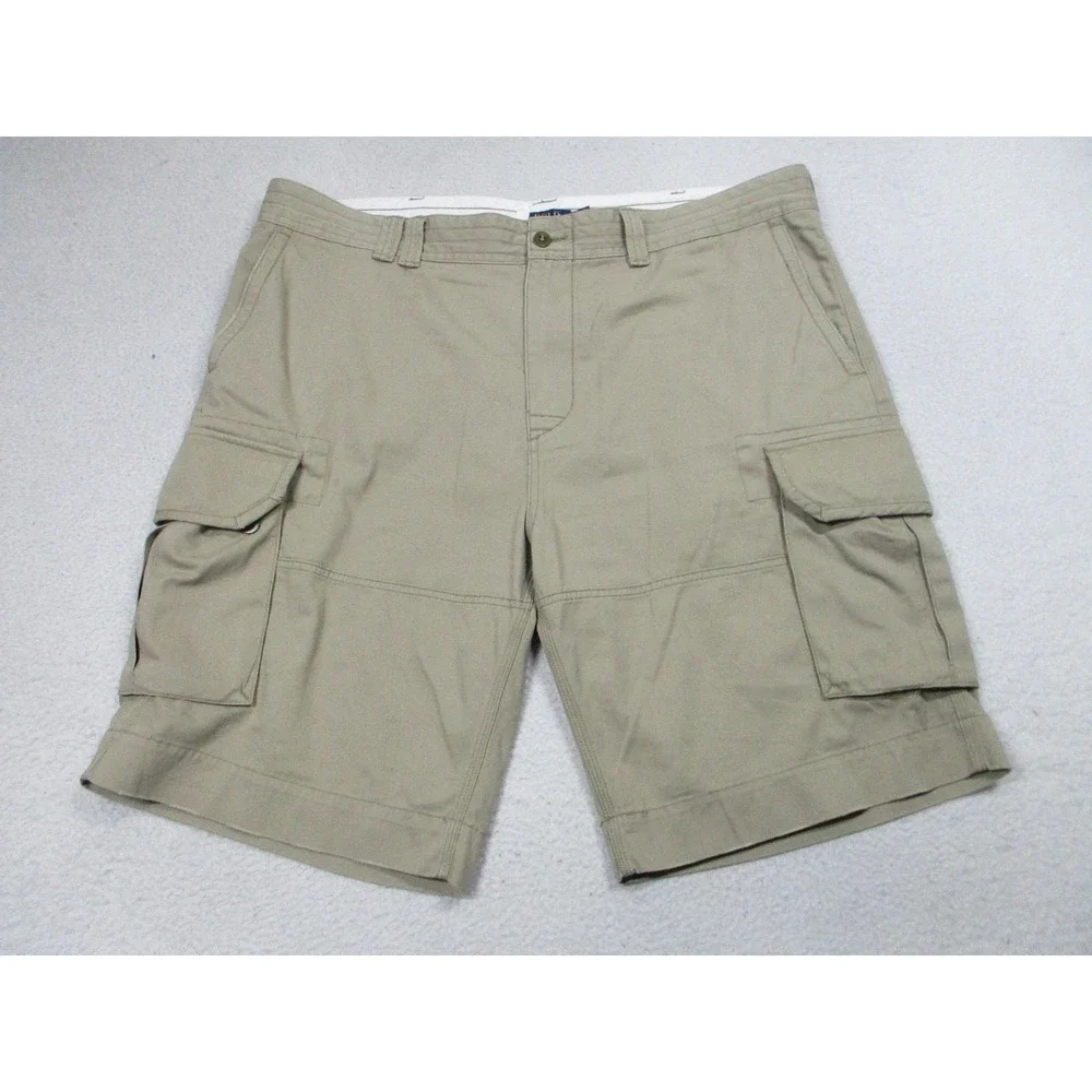 Polo Ralph Lauren Shorts‎ Mens 42 Khaki Classic Polo Chino Cargo Casual Cotton